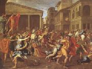 Nicolas Poussin The Rape of the Sabines (mk05) painting